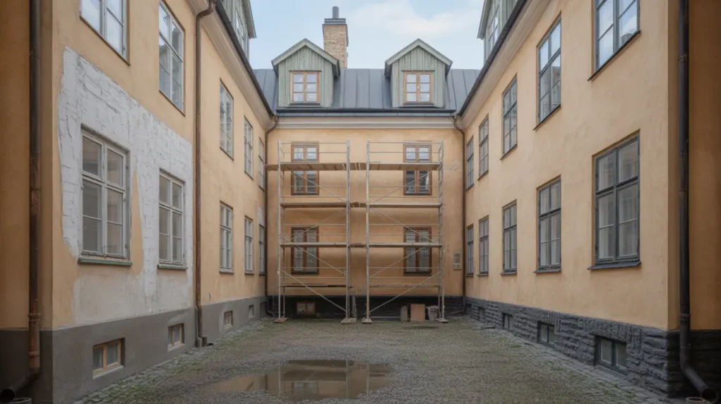 fasadrenovering och panelbyte f r bostadsr ttsf rening i s dermalm stockholm