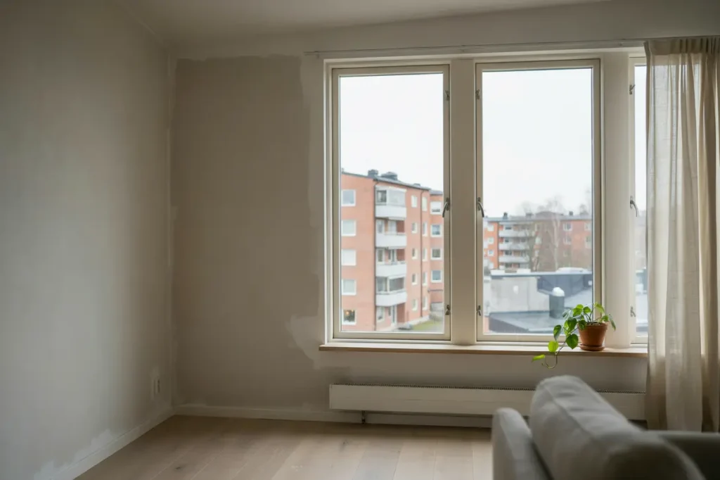 f nsterrenovering med t tning och justering i sundbyberg stockholm